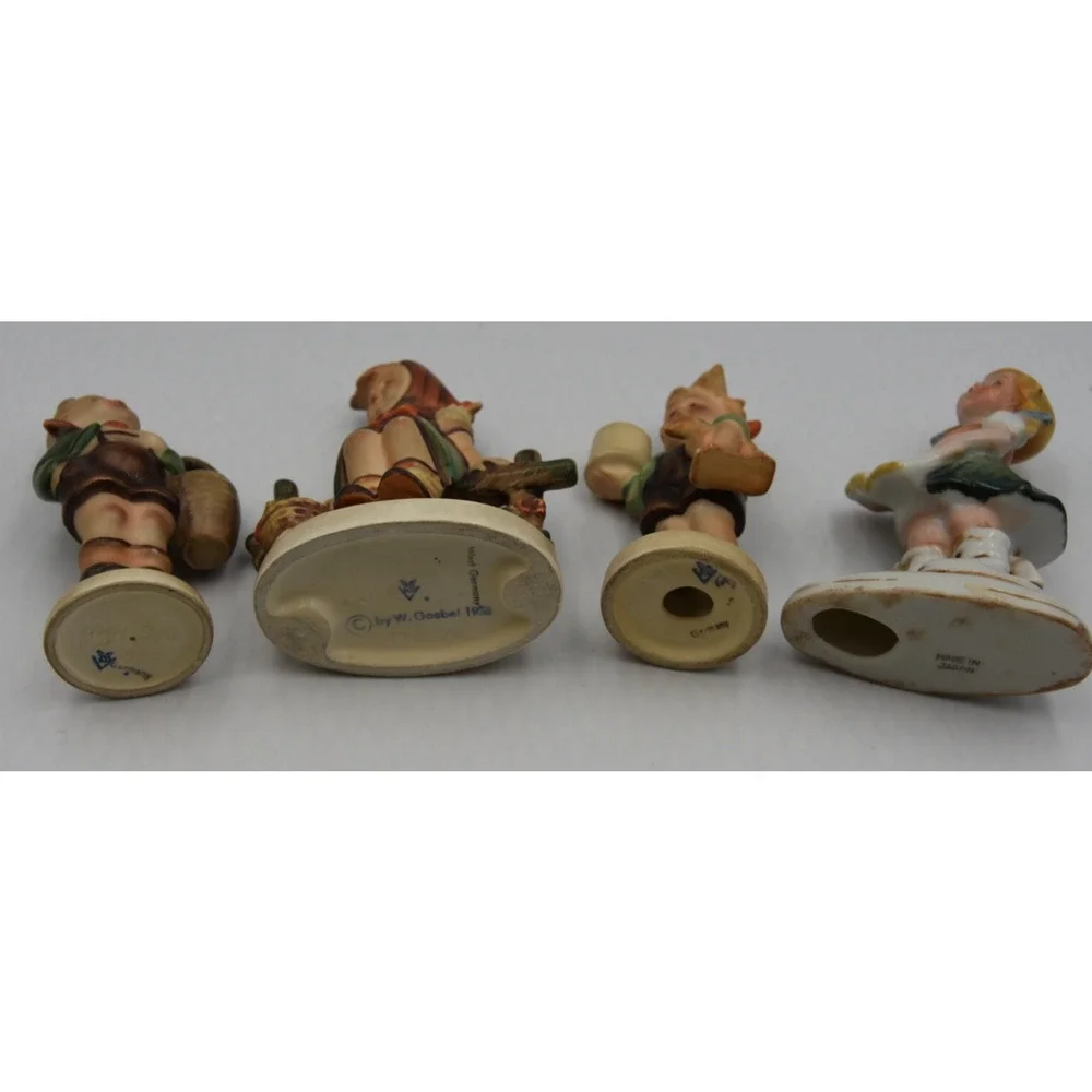 VINTAGE 3-HUMMEL GOEBEL W. GERMANY COLLECTIBLE FIGURINE 1-MARKED JAPAN 4pc LOT